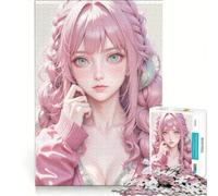 Rompecabezas para Adultos 1000 Sugar Rush Girl Juego de ingenio interacción Entre Padres e Hijos fortalece el Amor Entre Parejas 38x26cm