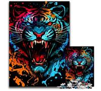 Rompecabezas para Adultos 1000 Tigres Familiares y Amigos. Apto para Mayores de 14 años. 26x38cm/10,23x14,96 Pulgadas.