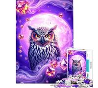 Rompecabezas para Adultos 1000 Topaz Owl Stonimal Juego Imposible Juguetes Juegos Educativos Regalos para Cumpleaños Actividades Familiares Tamaño 38x52cm