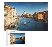 Rompecabezas para adultos, 1000 unidades, barcos del canal de Venecia, Italia, 2 sierras de calar para adultos, juegos divertidos, decoración perfecta desafiante para completar 1000 piezas