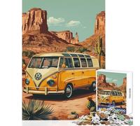 Rompecabezas para Adultos 1000 Volkswagen Desert Juguete Educativo Obra de Arte Regalo Juego Educativo Colección de Artistas Bellas Artes Tamaño 38x26cm