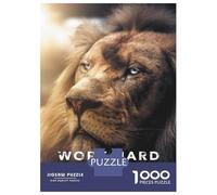 Rompecabezas para Adultos 1000 Work Hard Dream Big Lion Rompecabezas para Adultos Juegos Relajantes Montaje De Patrones Regalos para Amigos Y Familiares 52x38cm/1000pcs