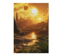 Rompecabezas para Adultos 1000pcs(38x26cm) Alien Landscape with Multiple Suns Rompecabezas para Adultos Juguetes Antiestrés Carrera De Velocidad Manual Gran Regalo para Jugar 1000pcs(38x26cm)