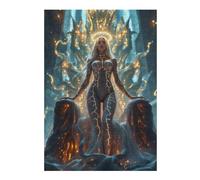 Rompecabezas para Adultos 1000pcs(38x26cm) Angelic Figure with Golden Veins Rompecabezas para Adultos Juguetes Antiestrés Desafío Educativo De Corte De Precisión 1000pcs(38x26cm)