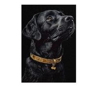 Rompecabezas para Adultos 1000pcs(38x26cm) Black & Gold Labrador Rompecabezas para Adultos Juegos Relajantes para La Diversión Familiar Difícil Y Desafiante 1000pcs(38x26cm)