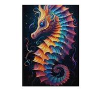 Rompecabezas para Adultos 1000pcs(38x26cm) Colorful Fantasy Seahorse Artwork Rompecabezas para Adultos Juego Familiar Mejora La Memoria Interacción Entre Padres E Hijos 1000pcs(38x26cm)