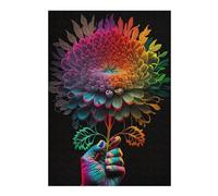 Rompecabezas para Adultos 1000pcs(38x26cm) Colorful Rainbow Flower Art Rompecabezas para Adultos Juego Familiar Mejora La Memoria Interacción Entre Padres E Hijos 1000pcs(38x26cm)
