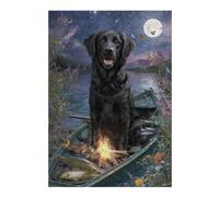 Rompecabezas para Adultos 1000pcs(38x26cm) Dog in Boat with Fire and Fish Rompecabezas para Adultos Juguetes DIY Decoración De Pared Cumpleaños Y Navidad 1000pcs(38x26cm)