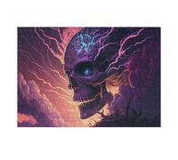 Rompecabezas para Adultos 1000pcs(38x26cm) Electric Skull Artwork -1 Rompecabezas para Adultos Juegos Relajantes para La Diversión Familiar Difícil Y Desafiante 1000pcs(38x26cm)