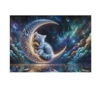 Rompecabezas para Adultos 1000pcs(38x26cm) Galactic Kitten Dreamscape Rompecabezas para Adultos Juegos Relajantes Alivia El Estrés Desafiante De Completar 1000pcs(38x26cm)