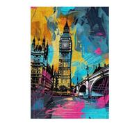 Rompecabezas para Adultos 1000pcs(38x26cm) London's Vibrant Big Ben Rompecabezas Juegos Relajantes Difícil Difícil Desafiante De Completar 1000pcs(38x26cm)