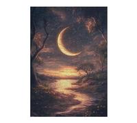 Rompecabezas para Adultos 1000pcs(38x26cm) Magical Moonlit Pathway Rompecabezas Juego De Ingenio Regalos para Mujeres Cumpleaños Y Navidad 1000pcs(38x26cm)