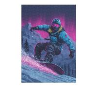 Rompecabezas para Adultos 1000pcs(38x26cm) Neon Snowboarder Adventure Rompecabezas Juguetes Antiestrés Corte De Precisión Cumpleaños Y Navidad 1000pcs(38x26cm)