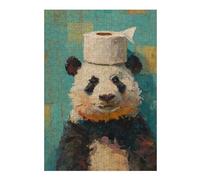 Rompecabezas para Adultos 1000pcs(38x26cm) Panda with Toilet Paper Roll on Head Rompecabezas para Adolescentes Juguetes Antiestrés Desafío Difícil Regalo De Cumpleaños, Regalos, 1000pcs(38x26cm)