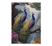Rompecabezas para Adultos 1000pcs(38x26cm) Peacock Paradise Landscape-2 Rompecabezas para Adultos Juguetes Antiestrés Regalo De Cumpleaños Desafiante De Completar 1000pcs(38x26cm)
