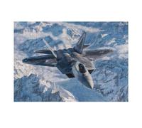Rompecabezas para Adultos 1000pcs(38x26cm) Rompecabezas F22 Raptor Over Mountains Rompecabezas para Adultos Juguete Decoración De Pared Desafío Difícil Difícil Y Desafío 1000pcs(38x26cm)