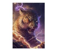 Rompecabezas para Adultos 1000pcs(38x26cm) Rompecabezas Thundering Tiger Power -1 Rompecabezas para Adultos Juegos Familiares Ensamblaje De Patrones Difícil Y Desafiante 1000pcs(38x26cm)