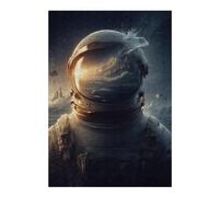 Rompecabezas para Adultos 1000pcs(38x26cm) Space Astronaut Helmet Reflection Rompecabezas para Adultos Juguetes Antiestrés Carrera De Velocidad Manual Gran Regalo para Jugar 1000pcs(38x26cm)