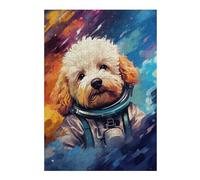 Rompecabezas para Adultos 1000pcs(38x26cm) Space Poodle Adventure Rompecabezas para Adultos Juego Familiar Mejora La Memoria Interacción Entre Padres E Hijos 1000pcs(38x26cm)