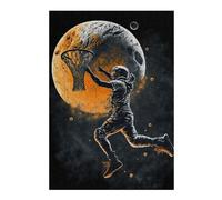 Rompecabezas para Adultos 1000pcs(38x26cm) Space Slam Dunk Astronaut Basketball Art Rompecabezas para Adultos Juego Familiar Difícil Cumpleaños 1000pcs(38x26cm)