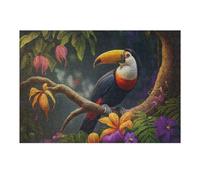 Rompecabezas para Adultos 1000pcs(38x26cm) Toucan in Rain Forest Rompecabezas para Adultos Juegos Familiares Regalos para Mujeres Regalos para Amigos Y Familiares 1000pcs(38x26cm)
