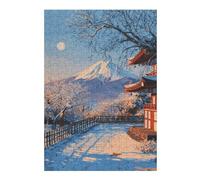 Rompecabezas para Adultos 1000pcs(38x26cm) Winter Scene with Snow-Covered Trees Rompecabezas para Adultos Juego De Ingenio Decoración De Pared Cumpleaños 1000pcs(38x26cm)