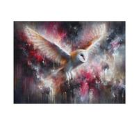 Rompecabezas para Adultos 1000pcs(52x38cm) Abstract Barn Owl in Flight Painting Rompecabezas para Adultos Juegos Familiares Regalos para Mujeres Regalos para Amigos Y Familiares 1000pcs(52x38cm)