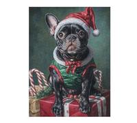 Rompecabezas para Adultos 1000pcs(52x38cm) Christmas French Bulldog Gifts-1 Rompecabezas para Adolescentes Juguetes Antiestrés Desafío Difícil Regalo De Cumpleaños, Regalos, 1000pcs(52x38cm)
