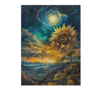 Rompecabezas para Adultos 1000pcs(52x38cm) Cosmic Sunflower Landscape Rompecabezas para Adultos Juguetes DIY Decoración De Pared Cumpleaños Y Navidad 1000pcs(52x38cm)