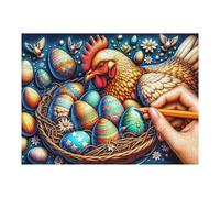 Rompecabezas para Adultos 1000pcs(52x38cm) Easter Egg Basket Art Rompecabezas para Adultos Juegos Familiares Desafío Difícil Desafío Difícil 1000pcs(52x38cm)
