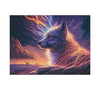 Rompecabezas para Adultos 1000pcs(52x38cm) Electric Wolf Mystical Energy Rompecabezas para Adultos Juegos Familiares Regalos para Mujeres Regalos para Amigos Y Familiares 1000pcs(52x38cm)