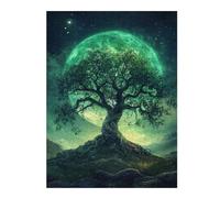 Rompecabezas para Adultos 1000pcs(52x38cm) Enchanted Forest Moonlit Night Rompecabezas para Adolescentes Juguetes Antiestrés Desafío Difícil Regalo De Cumpleaños, Regalos, 1000pcs(52x38cm)