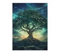 Rompecabezas para Adultos 1000pcs(52x38cm) Enchanted Forest Night Sky Rompecabezas para Adultos Juego De Ingenio Corte De Precisión Actividades Divertidas En Casa 1000pcs(52x38cm)