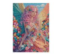 Rompecabezas para Adultos 1000pcs(52x38cm) Fantasy Angel with Flower Dress Rompecabezas para Adultos Juego De Ingenio Corte De Precisión Actividades Divertidas En Casa 1000pcs(52x38cm)
