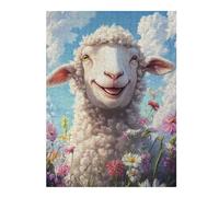 Rompecabezas para Adultos 1000pcs(52x38cm) Fluffy Sheep in Flower Field Rompecabezas para Adultos Juego Familiar Mejora La Memoria Interacción Entre Padres E Hijos 1000pcs(52x38cm)