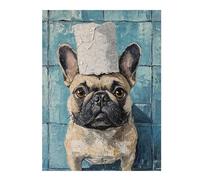 Rompecabezas para Adultos 1000pcs(52x38cm) French Bulldog Oil Painting Rompecabezas para Adultos Juguetes Antiestrés Carrera De Velocidad Manual Gran Regalo para Jugar 1000pcs(52x38cm)