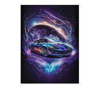Rompecabezas para Adultos 1000pcs(52x38cm) Galactic Sports Car Art Print-2 Rompecabezas para Adultos Juguetes DIY Decoración De Pared Cumpleaños Y Navidad 1000pcs(52x38cm)