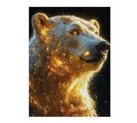 Rompecabezas para Adultos 1000pcs(52x38cm) Golden Polar Bear Animal Rompecabezas para Adultos Juego Familiar Corte De Precisión Cumpleaños Y Navidad 1000pcs(52x38cm)