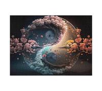 Rompecabezas para Adultos 1000pcs(52x38cm) Japanese Yin and Yang Rompecabezas para Adultos Juegos Relajantes Pero Divertidos Y Humorísticos Regalo De Cumpleaños, Regalos, 1000pcs(52x38cm)