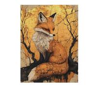 Rompecabezas para Adultos 1000pcs(52x38cm) Kintsugi Golden Fox Illustration Rompecabezas para Adultos Juegos Familiares Desafío Difícil Desafío Difícil 1000pcs(52x38cm)