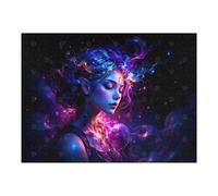 Rompecabezas para Adultos 1000pcs(52x38cm) Mystical Woman with Glowing Hair Rompecabezas para Adultos Juegos Familiares Desafío Difícil Desafío Difícil 1000pcs(52x38cm)