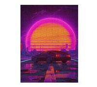 Rompecabezas para Adultos 1000pcs(52x38cm) Neon SunsetScene Rompecabezas para Adultos Juegos Relajantes Una Obra De Arte Actividades Divertidas En Casa 1000pcs(52x38cm)