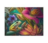 Rompecabezas para Adultos 1000pcs(52x38cm) Rain Forest Tree Frog Rompecabezas para Adultos Juego Práctico Difícil Difícil Cumpleaños Y Navidad 1000pcs(52x38cm)