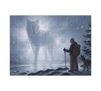 Rompecabezas para Adultos 1000pcs(52x38cm) Rompecabezas Visit of The Great Wolf Rompecabezas para Adultos Juguete Decoración De Pared Desafío Difícil Difícil Y Desafío 1000pcs(52x38cm)