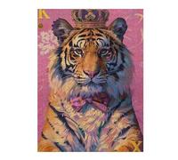 Rompecabezas para Adultos 1000pcs(52x38cm) Royal Tiger Fashion Poster Rompecabezas para Adolescentes Juguetes Antiestrés Desafío Difícil Regalo De Cumpleaños, Regalos, 1000pcs(52x38cm)