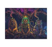 Rompecabezas para Adultos 1000pcs(52x38cm) Tiger Spirit Guides Amazon Rompecabezas para Adultos Juegos Relajantes Alivia El Estrés Desafiante De Completar 1000pcs(52x38cm)
