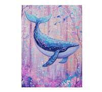 Rompecabezas para Adultos 1000pcs(52x38cm) Whale Art Painting Ocean Decor-1 Rompecabezas para Adultos Juguetes Antiestrés Regalo De Cumpleaños Desafiante De Completar 1000pcs(52x38cm)