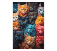 Rompecabezas para Adultos 1000pcs(75x50cm) A Bunch of Cats Rompecabezas para Adultos Juegos Relajantes Alivia El Estrés Desafiante De Completar 1000pcs(75x50cm)