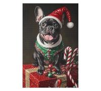 Rompecabezas para Adultos 1000pcs(75x50cm) Christmas French Bulldog Gifts Rompecabezas para Adultos Juguetes Antiestrés Regalo De Cumpleaños Desafiante De Completar 1000pcs(75x50cm)