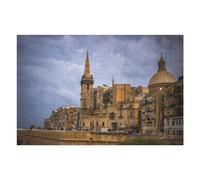 Rompecabezas para Adultos 1000pcs(75x50cm) City of Valletta in Malta Rompecabezas para Adultos Juego Familiar Corte De Precisión Cumpleaños Y Navidad 1000pcs(75x50cm)